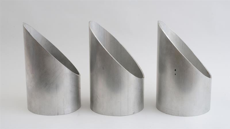 Appraisal: MICHAEL STEINER b DIP Three brushed aluminum unmarked with label