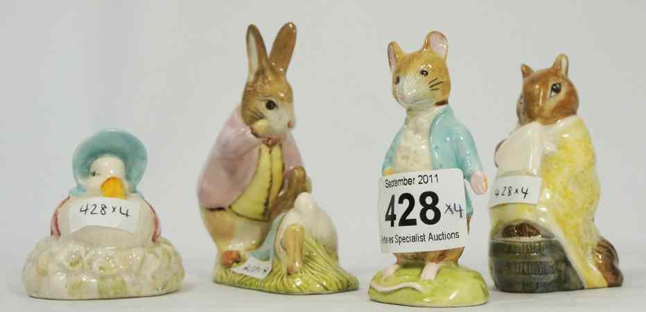 Appraisal: Royal Albert Beatrix Potter Figures Mr Benjamin Bunny and Peter