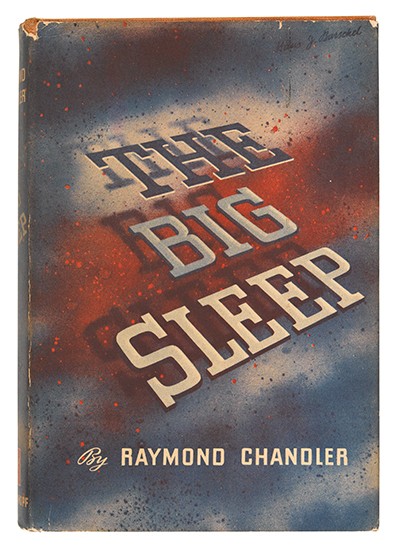 Appraisal: CHANDLER RAYMOND The Big Sleep vo orange cloth stamped in