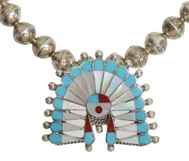 Appraisal: Native American silver content unknown brooch now mounted as a