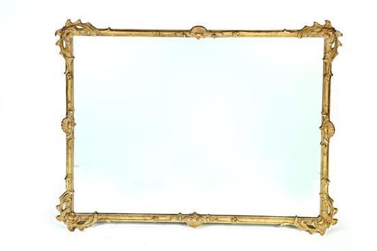 Appraisal: LARGE MIRROR American th century Gilt framed mirror with foliate