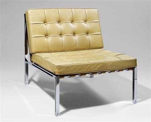 Appraisal: THUT KURT SUITE OF THREE ARMCHAIRS for Swiss Design Chromed