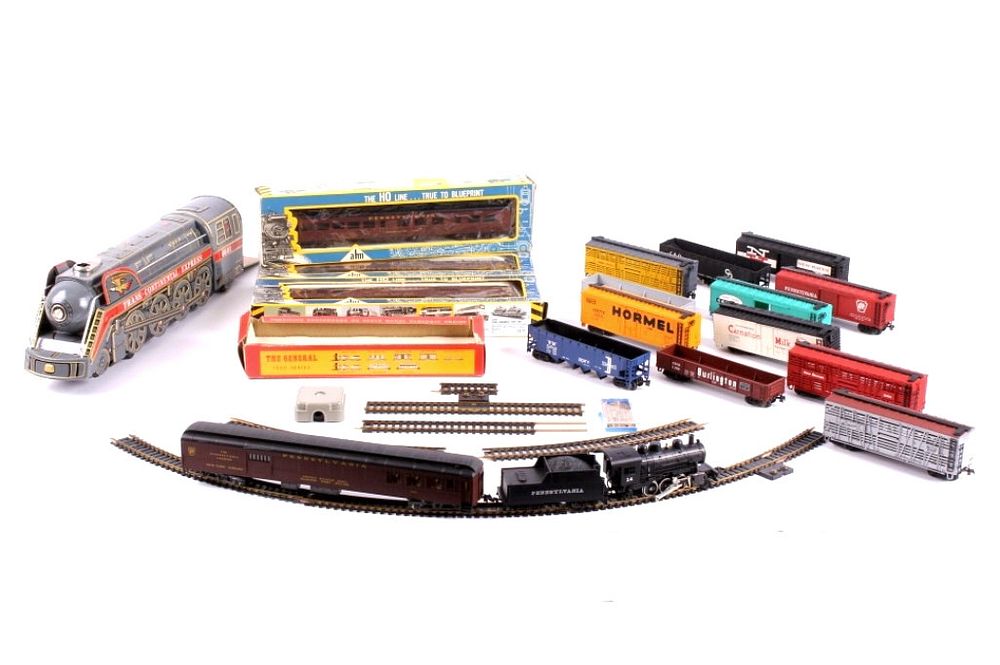 Appraisal: Collection of Assorted Mid Century Train Sets For your consideration