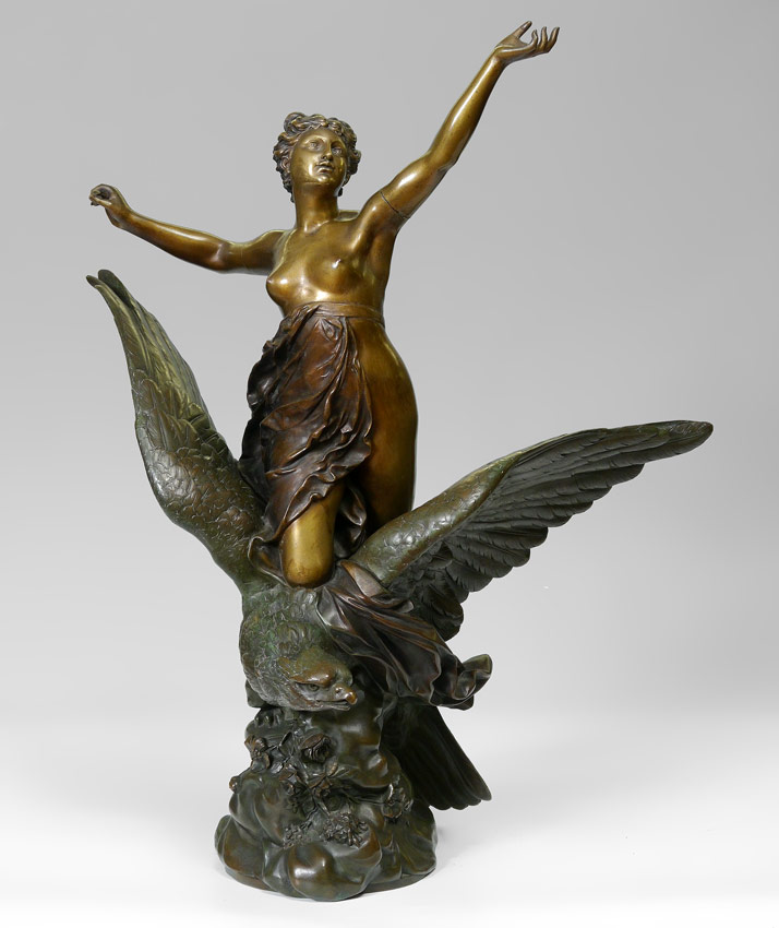 Appraisal: MADRASSI Luca Italian - ''Hebe the Eagle'' Patinated Bronze measures