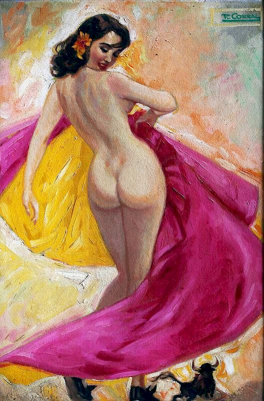 Appraisal: Fulgencio F Corral - Fulgencio F Corral - Untitled Nude