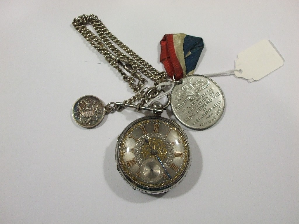 Appraisal: Lot comprising a Victorian silver open faced pocket watch with