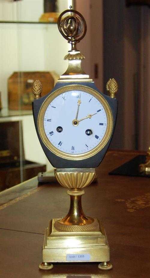 Appraisal: VASE CLOCK the dial signed COURTAY A ROUEN active st