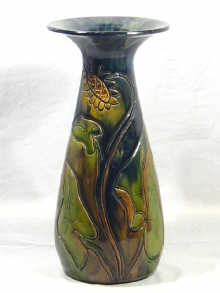 Appraisal: A large Belgian Art Nouveau vase with impressed marks NR