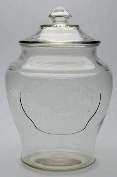 Appraisal: Squirrel Brand Peanuts Glass Display Jar Circa s Only light