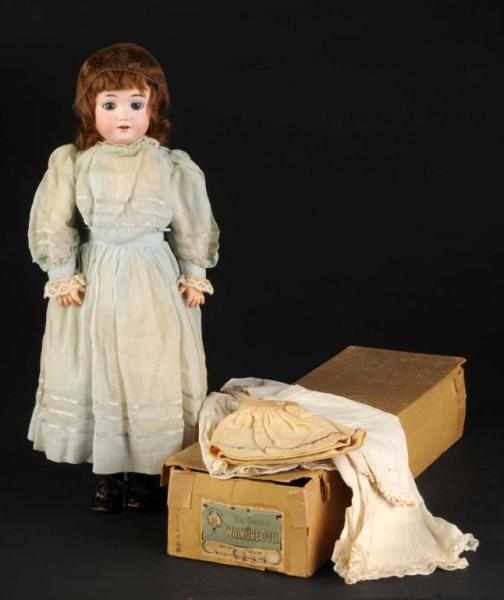 Appraisal: Bisque Doll Totally Factory Original and Boxed Description Germany Ca