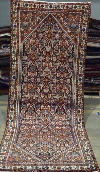 Appraisal: Persian Mahal Runner hand knotted wool late th century -