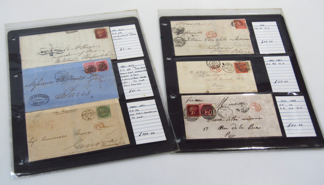 Appraisal: Various United Kingdom postmark envelopes letterheads stamps etc a small