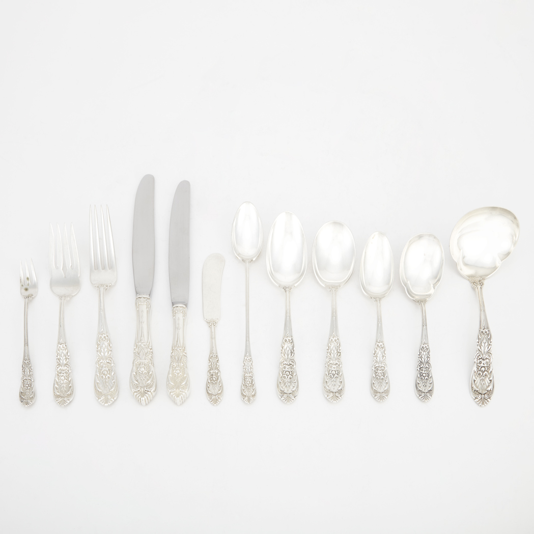 Appraisal: International Silver Co Sterling Silver Flatware Service In the Richelieu