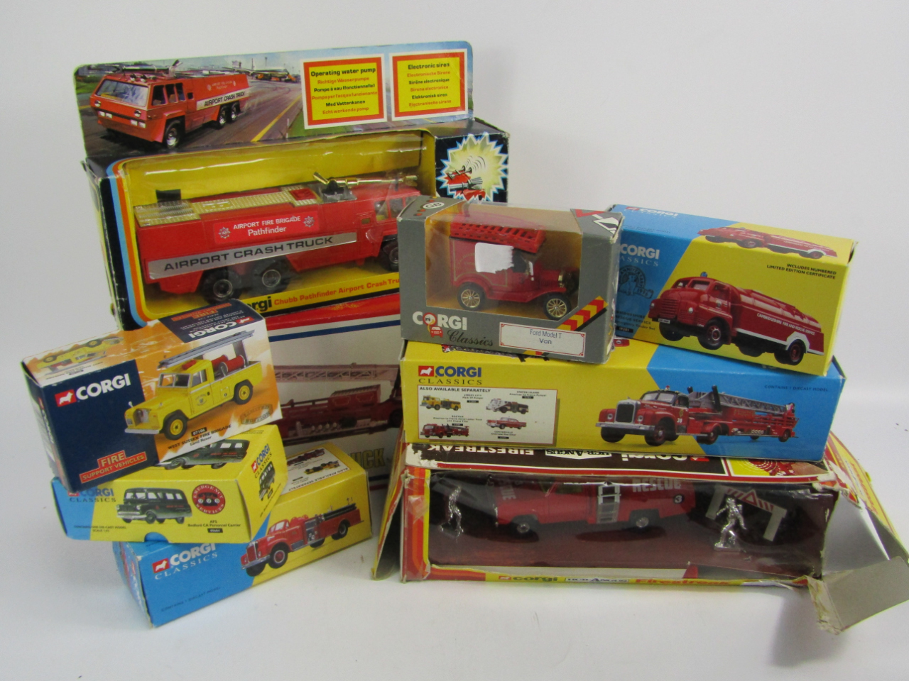 Appraisal: A collection of Corgi die-cast models of fire engines and