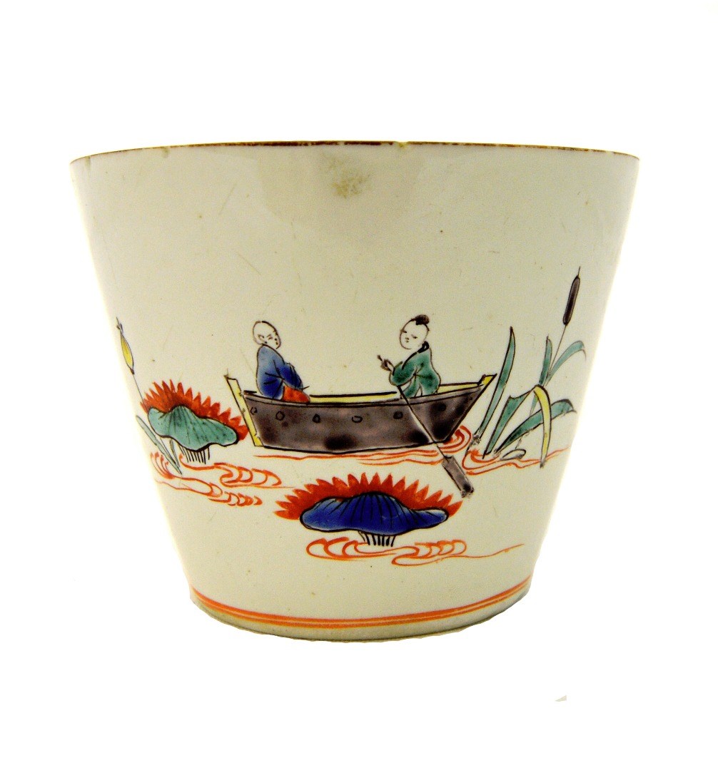 Appraisal: A Chantilly porcelain beaker circa painted on one side with