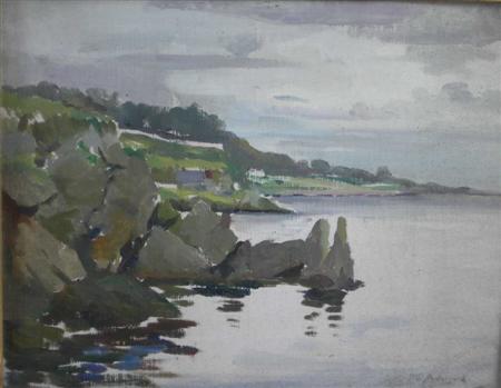 Appraisal: WILLIAM S ANDERSON BRITISH FL - ROCKY COASTAL SCENE POSSIBLY