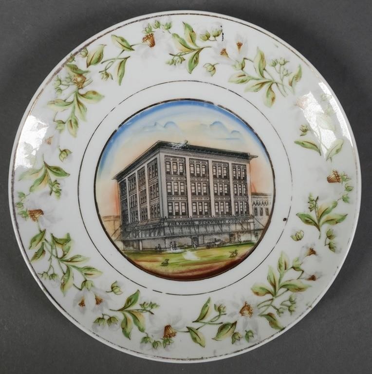 Appraisal: Souvenir plate depicting Orlando's first four-story commercial block Circa Fine