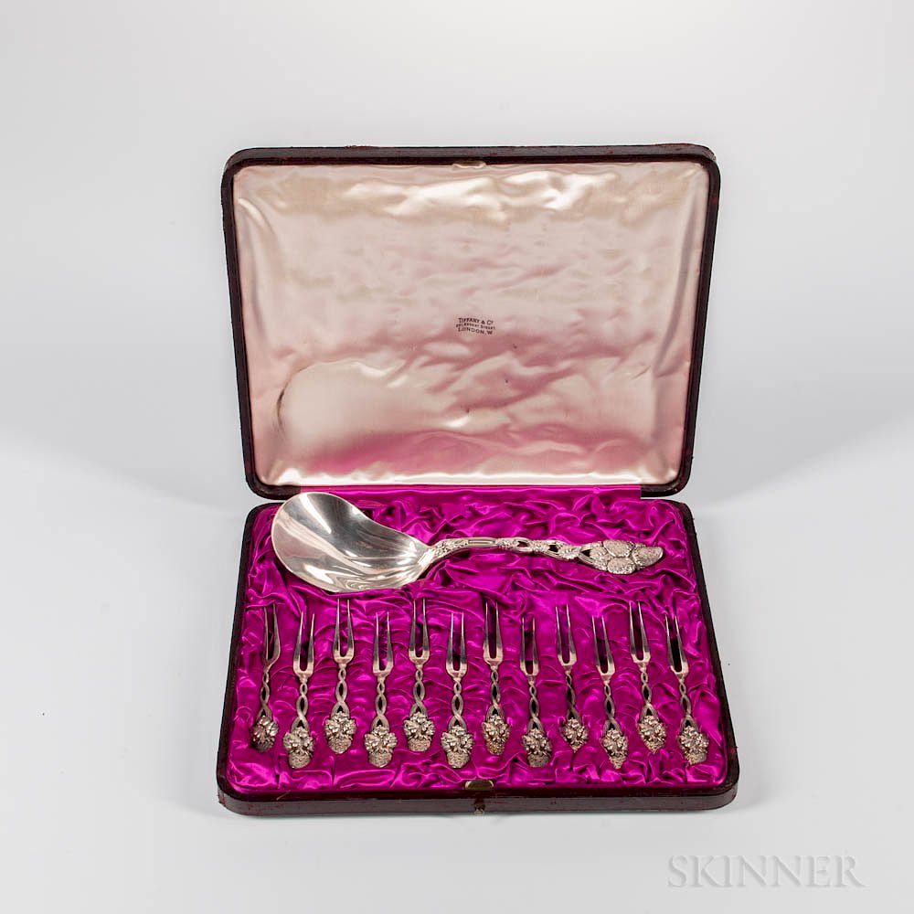 Appraisal: Tiffany Co Sterling Silver Fruit Service Tiffany Co Sterling Silver