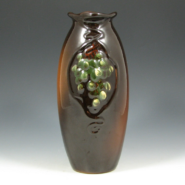 Appraisal: Weller Floretta Vase - Excellent Weller Floretta vase with grape