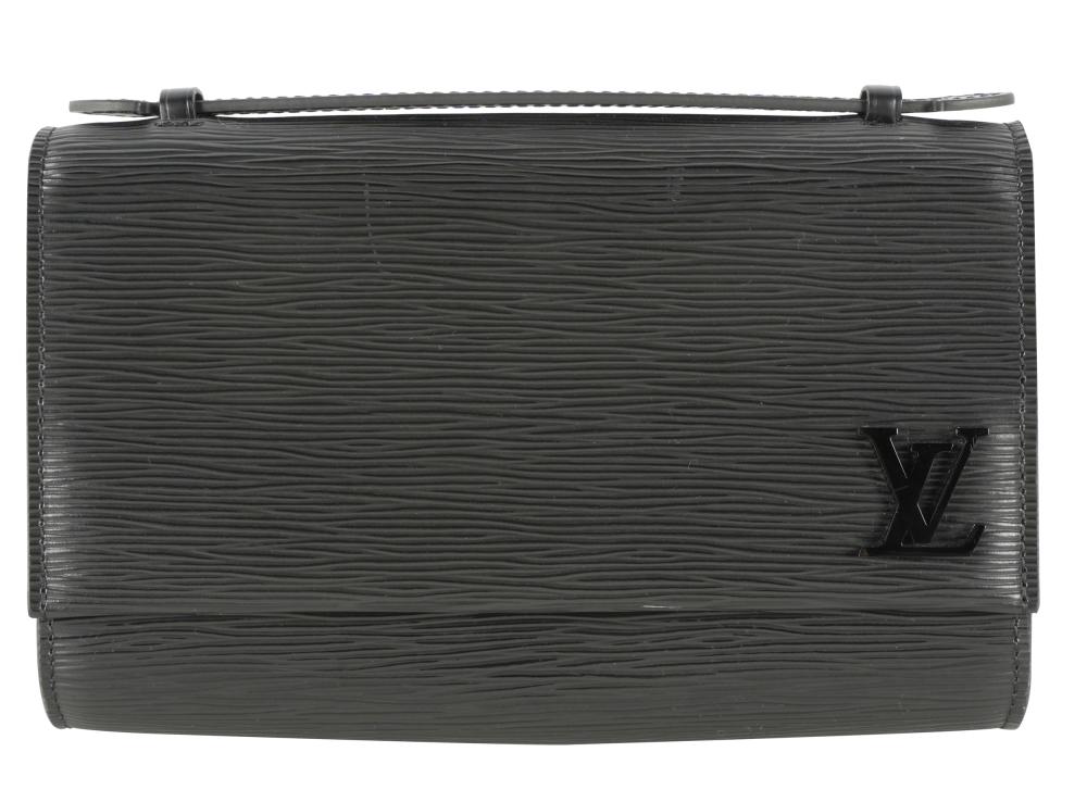 Appraisal: LOUIS VUITTON CLERY SHOULDER BAGblack Epi grained cowhide leather with