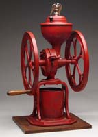 Appraisal: STAR NO CAST IRON COFFEE MILL This mill features a