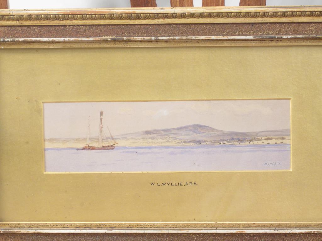 Appraisal: WILLIAM LIONEL WYLLIE R A A sailing vessel off a