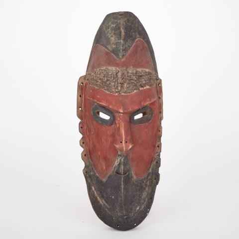 Appraisal: Boroi Carved and Painted Wood Mask Lower Sepik Paupa New