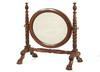 Appraisal: SHAVING MIRROR - Empire period mahogany shaving mirror Oval framed