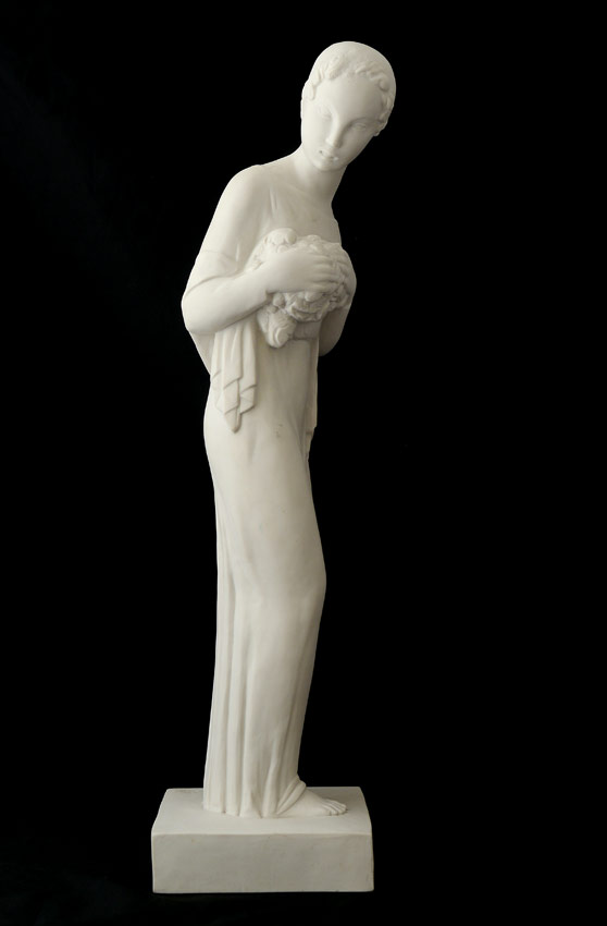 Appraisal: PRIVAT Gilbert French - Sevres porcelain figure after Privat's marble