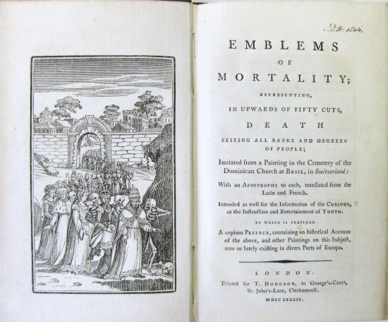 Appraisal: HOLBEIN HANS Bewick Thomas and John Emblems of Mortality representing