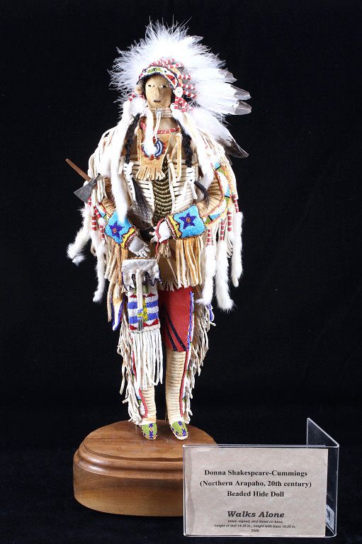 Appraisal: Northern Arapaho Extremely Fine Beaded LARGE Doll This is an