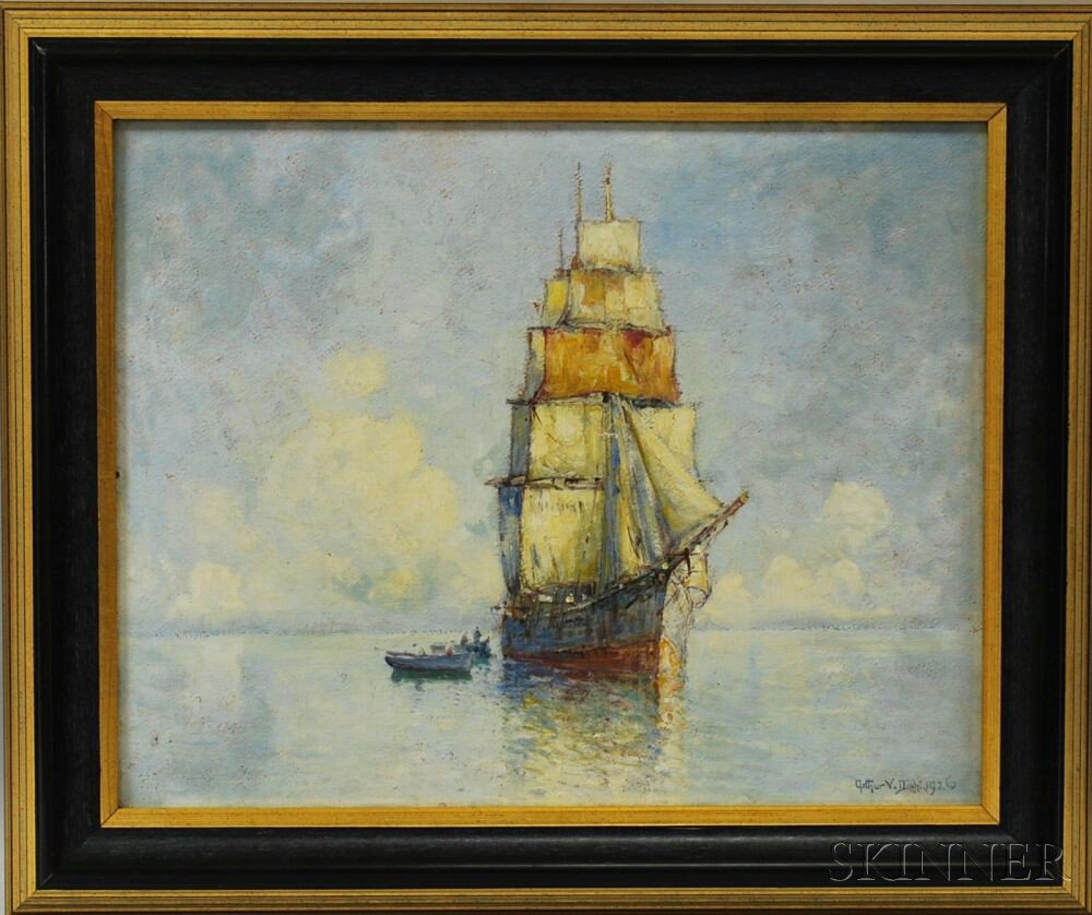 Appraisal: Arthur Vidal Diehl American - The Calm Signed and dated