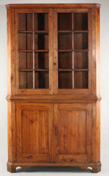 Appraisal: Corner Cupboard early th c att Yadkin Co NC birch