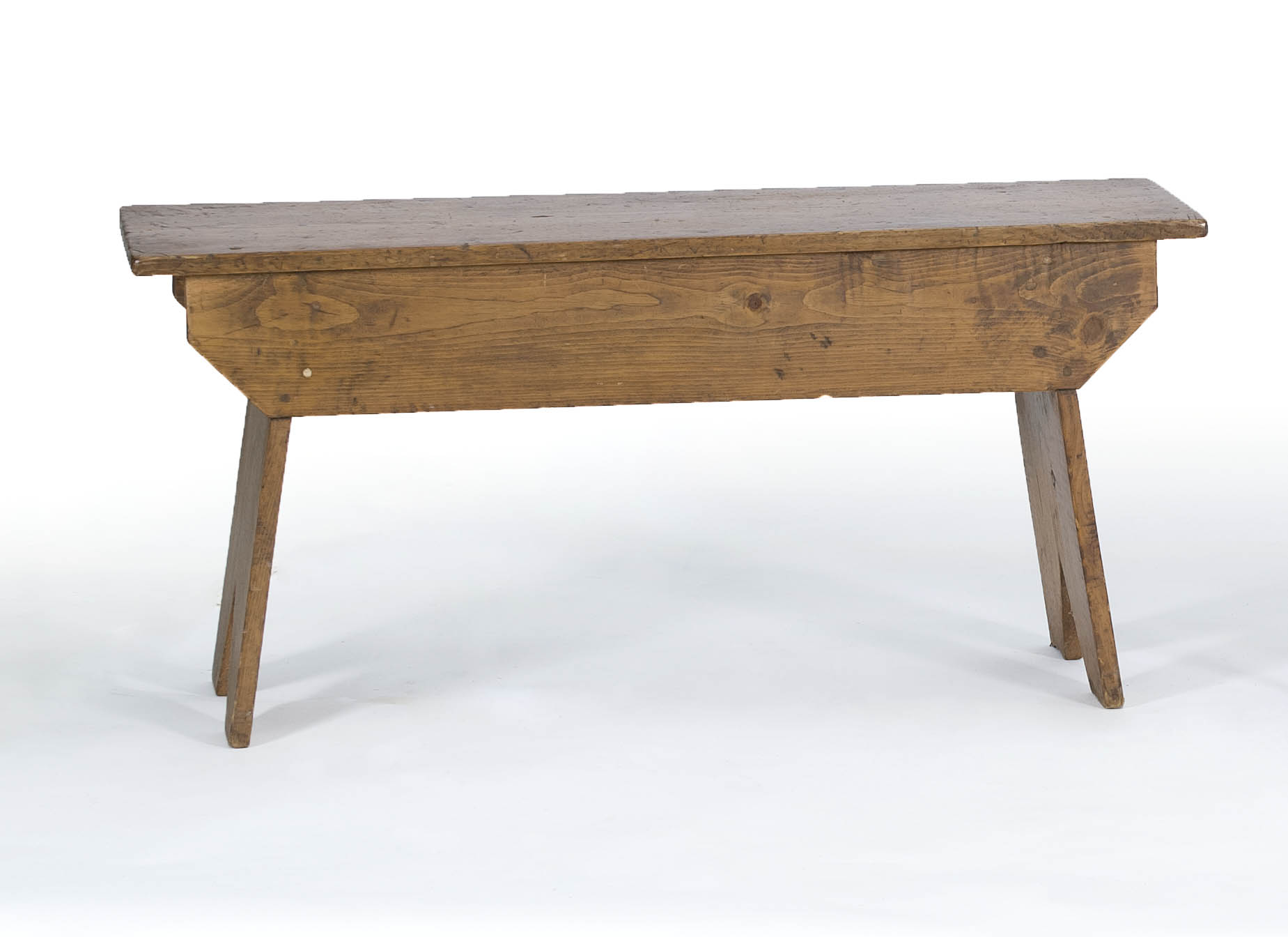 Appraisal: TH CENTURY WASH BENCH in pine Height Width Depth ConditionRefinished