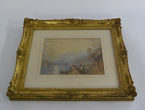 Appraisal: th Century School Highland Loch Scene watercolour cm x cm