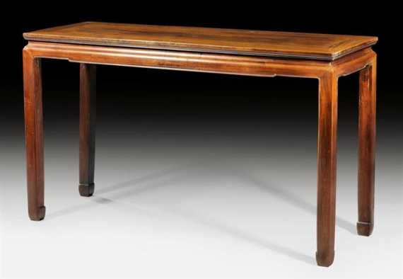 Appraisal: A MING STYLE HARDWOOD LONG NARROW TABLE TIAO ZHUO China