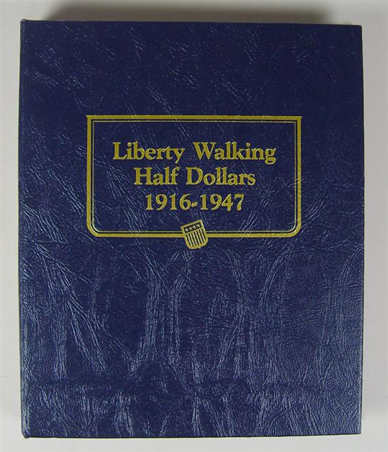 Appraisal: Whitman Book of Walking Liberty Half Dollars Book contains coins