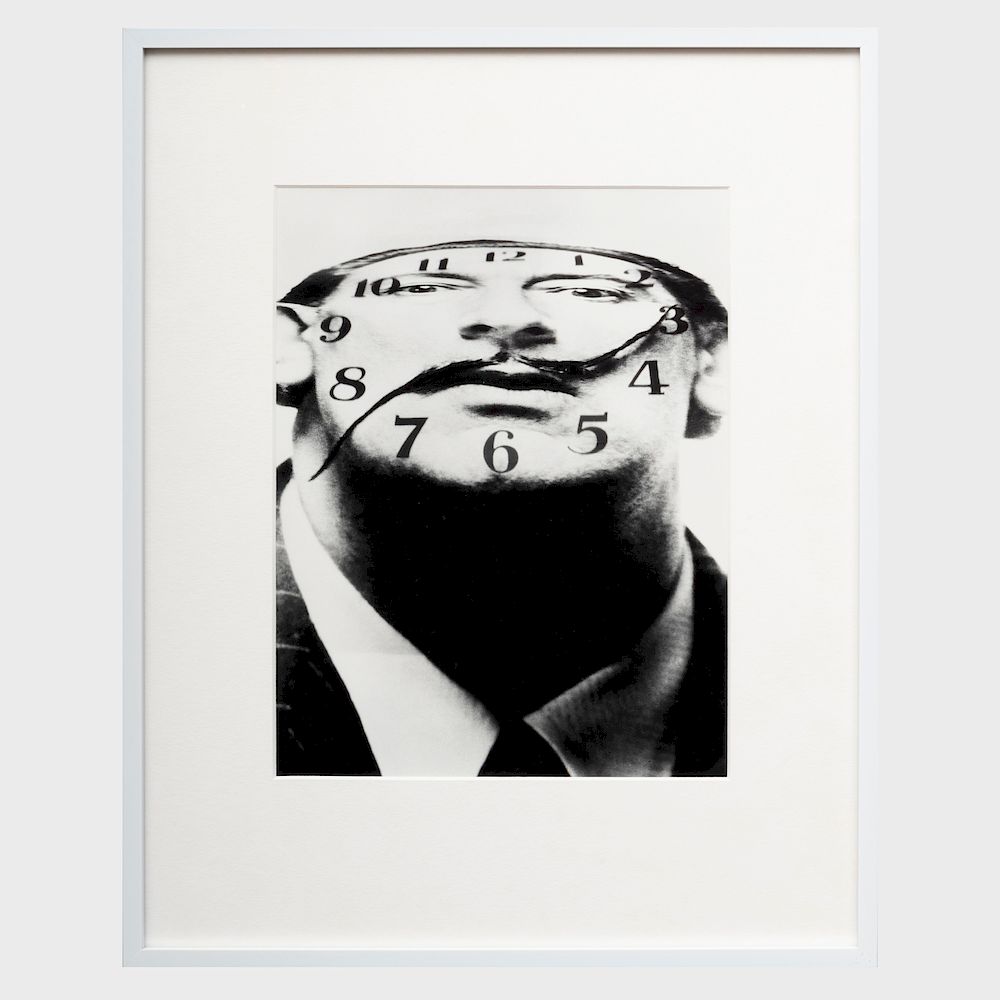 Appraisal: Philippe Halsman - Dali Clockface Gelatin silver print with the