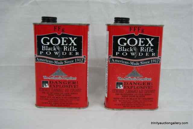 Appraisal: Canisters GOEX Black Powder Rifle PropellantProduced by GOEX is -