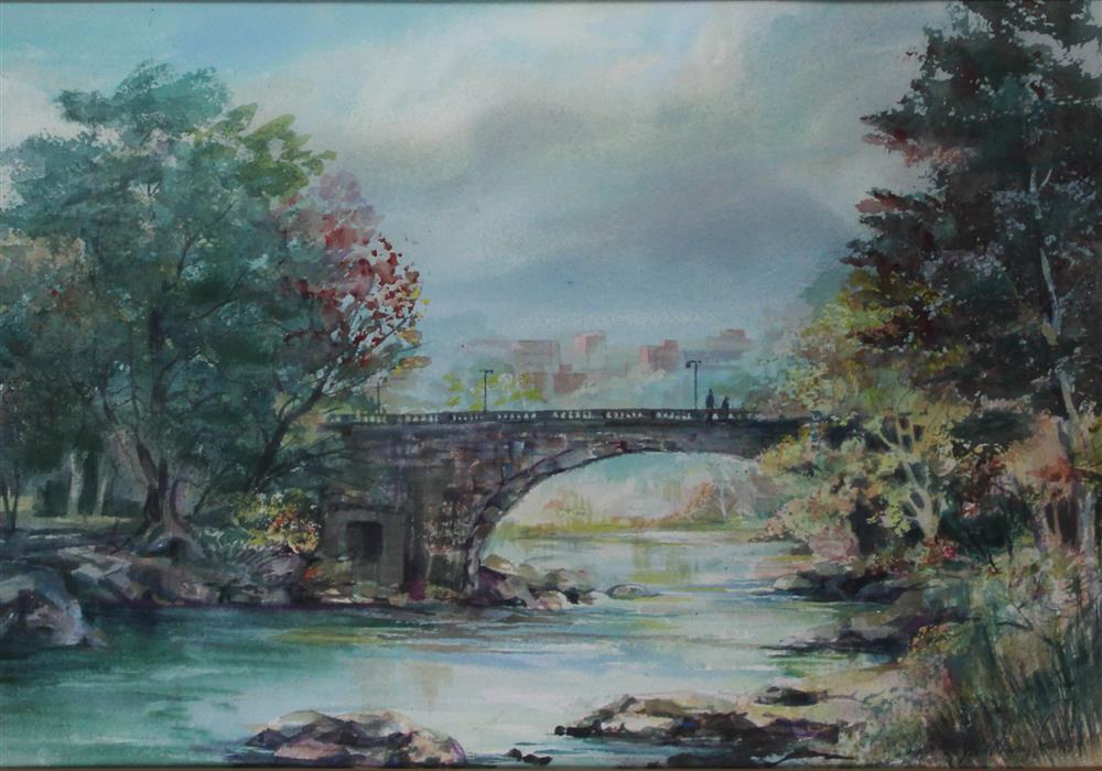 Appraisal: JEAN RANNEY SMITH AMERICAN TH CENTURY ROCK CREEK Watercolor x