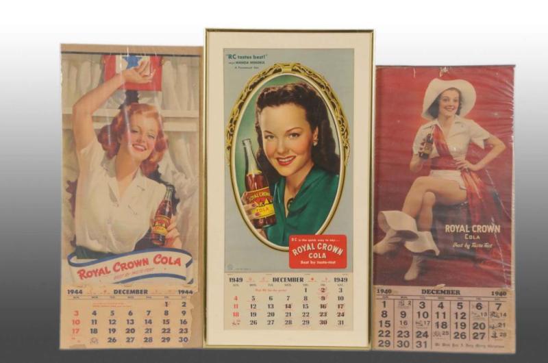 Appraisal: Lot of RC Cola Calendars Description and Some tears and