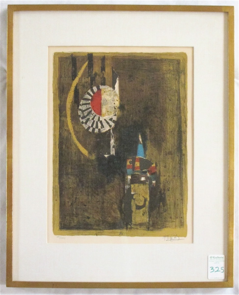 Appraisal: JOHNNY FRIEDLAENDER COLOR LITHOGRAPH France Poland - Abstract composition Image