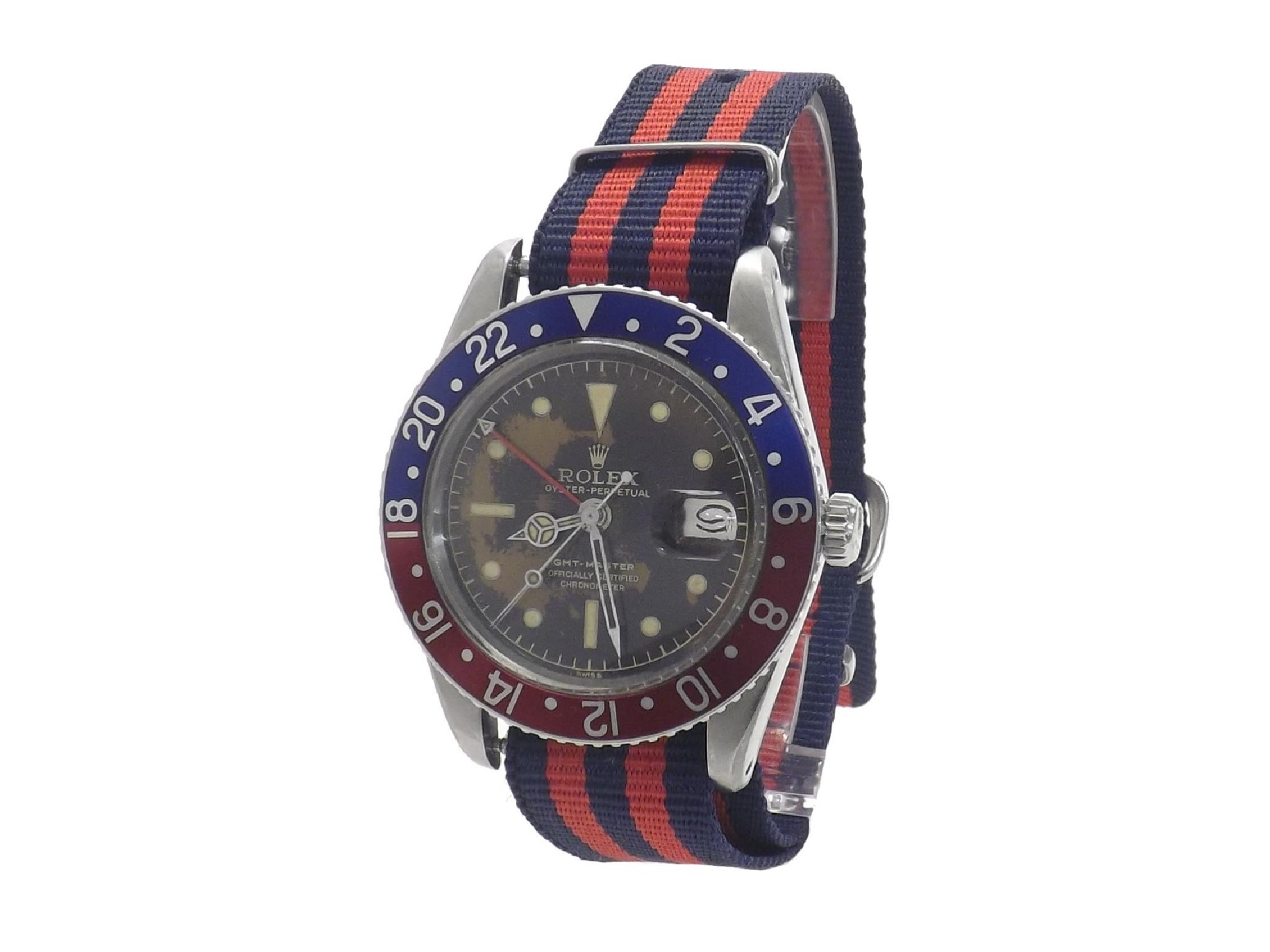 Appraisal: Rare early Rolex Oyster Perpetual GMT-Master stainless steel gentleman's wristwatch