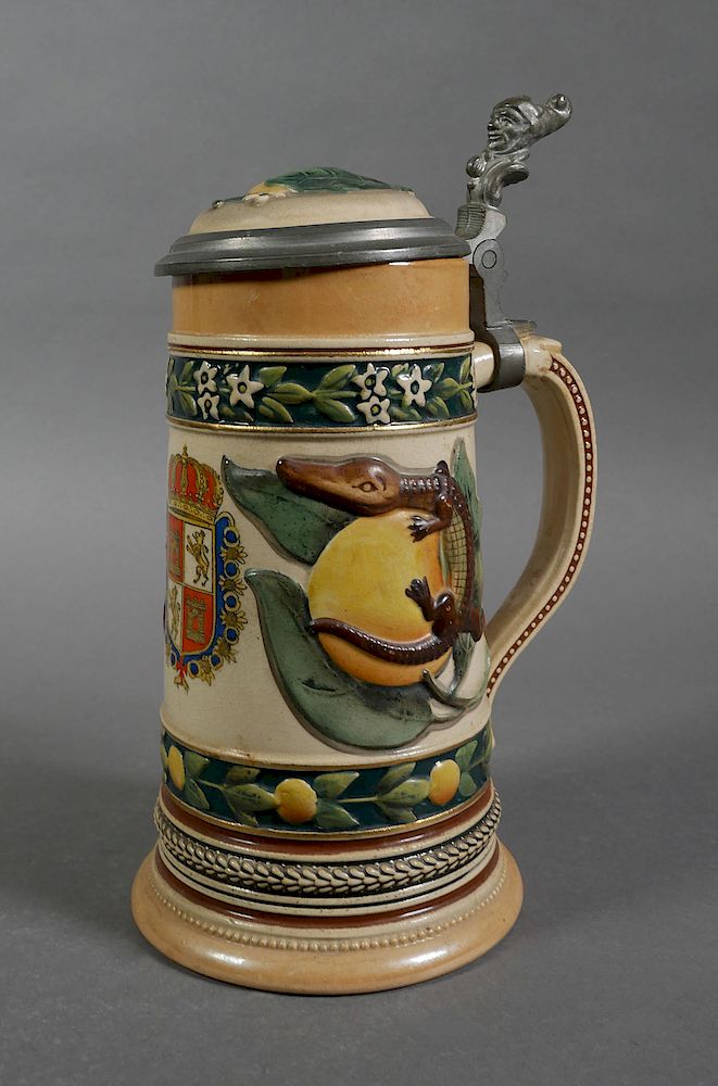 Appraisal: FLORIDA Marzi Remy Beer Stein Made by Marzi Remy this