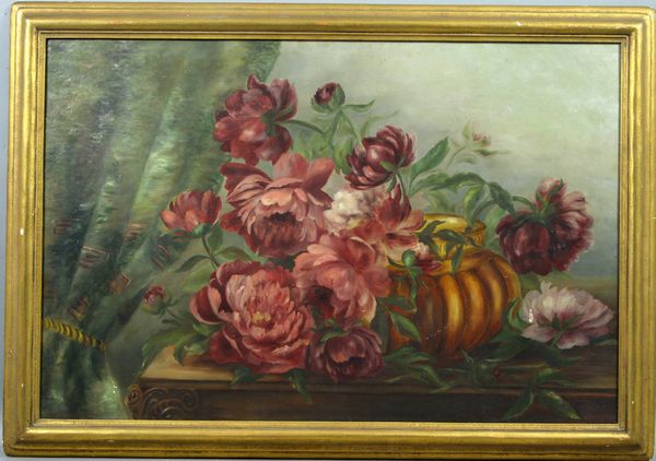 Appraisal: Circa still life floral o c x in frame x