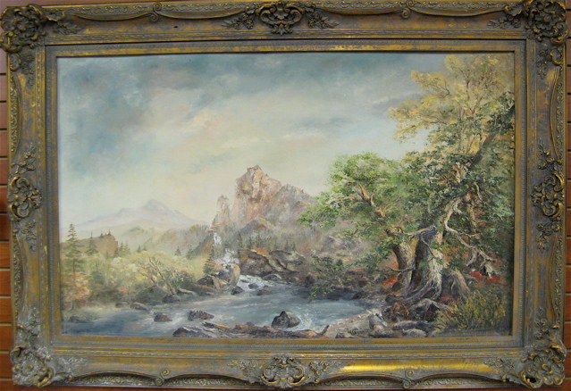 Appraisal: WILLY GISIN OIL ON MASONITE Swiss - Autumn landscape with