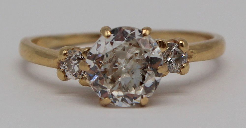 Appraisal: JEWELRY CT Diamond and kt Gold Engagement Ring kt yellow