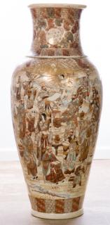 Appraisal: Satsuma Vase Monumental Size Monumental size Satsuma vase having panels