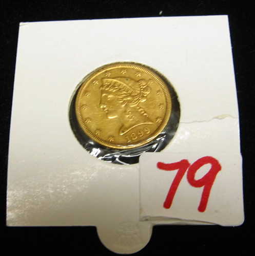 Appraisal: U S FIVE DOLLAR GOLD PIECE Liberty head type variety