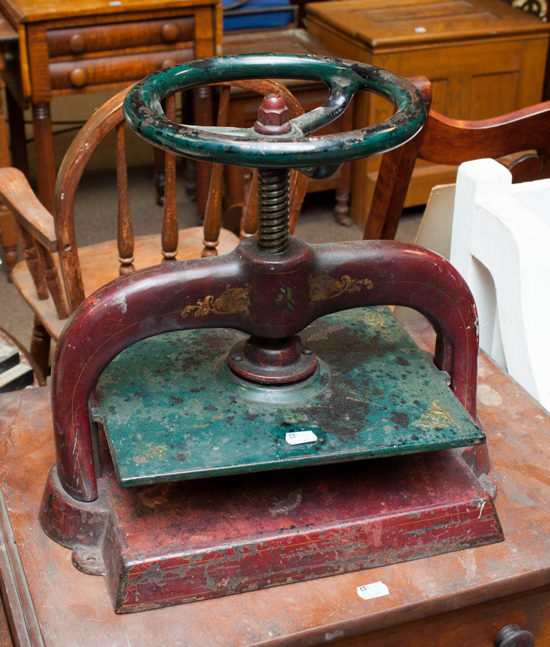 Appraisal: Cast iron book press